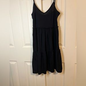 Short black summer dress